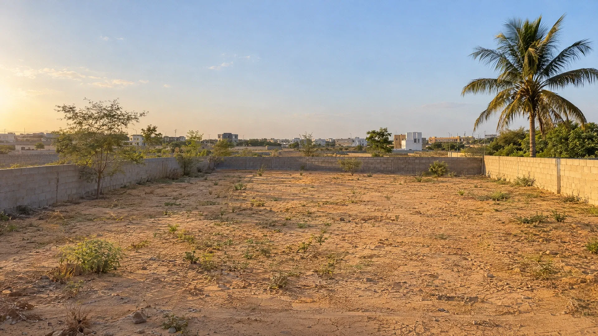 Terrain de présentation avant conception d’une maison au Sénégal